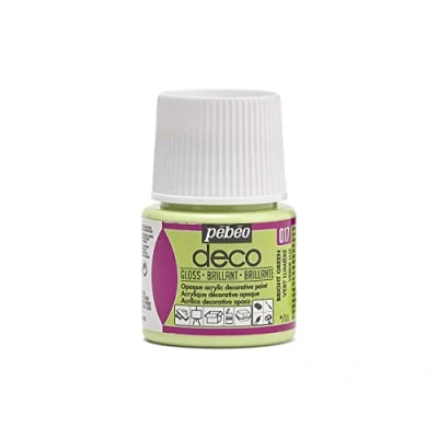 Image of Pebeo 45ml Deco Br, Acrylic, Light Green, 7 x 4.5 cm