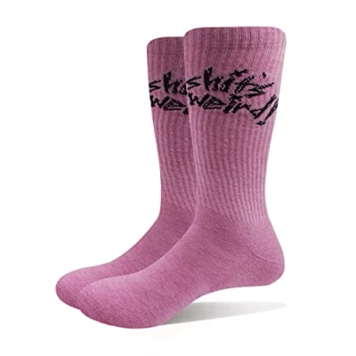 Image of Yungblud Unisex Adult Weird! Socks (7 UK 11 UK) (Pink)