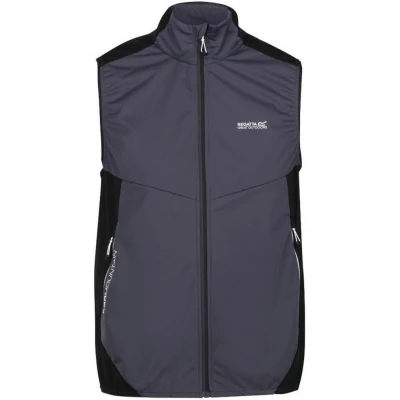 Image of Regatta Mens Lankin IV Softshell Body Warmer (Dark Grey/Black) Size Large