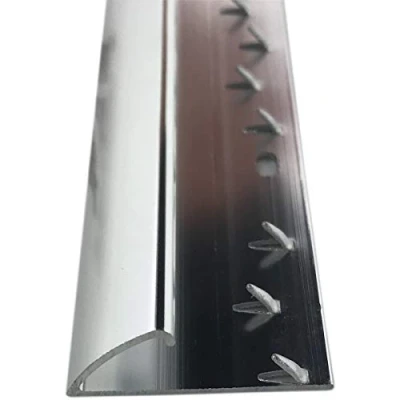 Image of Grandismo® Carpet to Vinyl Flooring or Doorway Trim Metal Plate Strip Threshold Doorbar Silver Colour