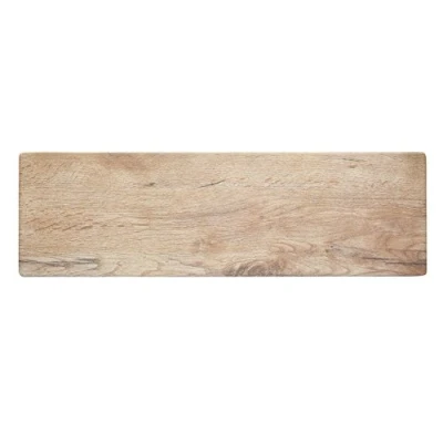 Image of KitchenCraft KCSMPLATWD53 &quot;We Love Summer&quot; Rectangular Melamine Wood Effect Food Serving Platter, 53 x 16 cm (21&quot; 6.5&quot;)
