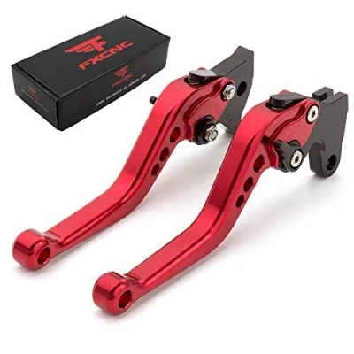 Image of FXCNC CNC Aluminum Short Adjustable Brake Clutch Levers set Pair fit for BENELLI TNT125 TNT135 TNT 125 135 2016 2017 2018 2019 2020 2021