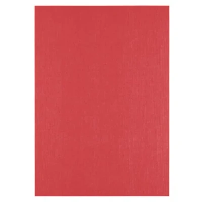 Image of Florence Linen Cardstock Red 250 g Coloured Paper A4 Poppy Card Making Scrapbooking Supplies Tear Resistant Create Elegant Invitations, Gift Boxes and Art Projects