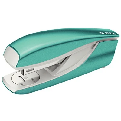 Image of Leitz Stapler, 30 Sheet Capacity, Ergonomic Metal Body, Includes Staples, WOW Range, 55021051 Ice Blue