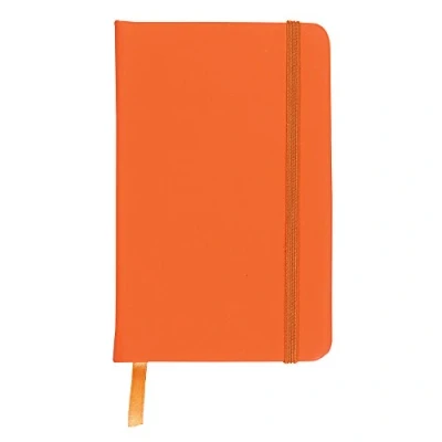 Image of eBuyGB A5 Coloured Hardback Lined Paper Notebook, Orange