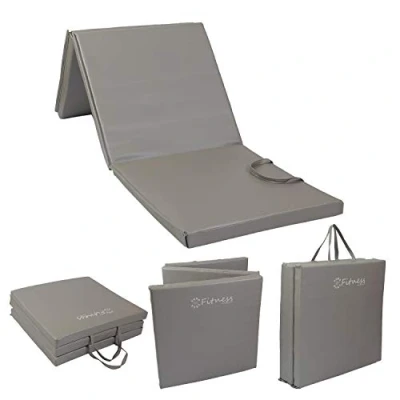 Image of Sure Shot Fitness Tri Fold Mat, Silver, 30mm