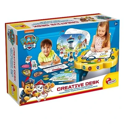 Image of Lisciani PAW PATROL Creative Desk Educational Game Drawing, Colouring and Imagination Stickers For children aged 3 up Gift Idea