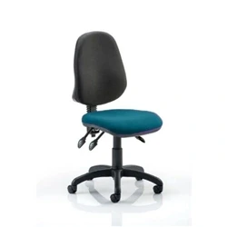 Image of Eclipse Plus III Lever Task Operator Chair Bespoke Colour Seat Maringa Teal