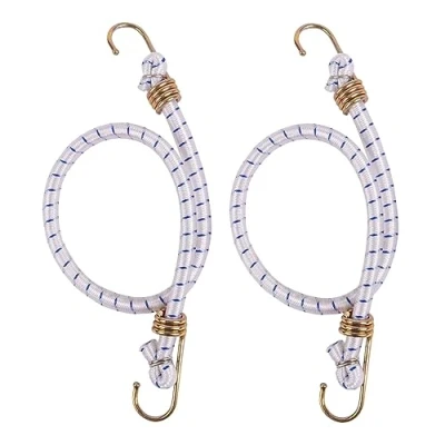 Image of 2x White 60cm Bungee Cords By Blackspur