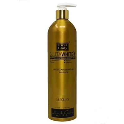 Image of First Lady Glutawhite+ Egyptian Skin Brightening Beauty Lotion 500ml with L Glutathione, Papaya, Carrot, Vitamin E