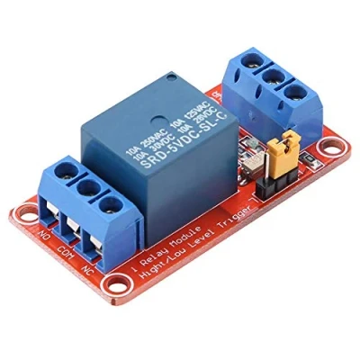 Image of 1 Channel Relay Module, 5V Module Board with Optocoupler Low Level Trigger Expansion for Arduino 5V/12V/24V(5V)