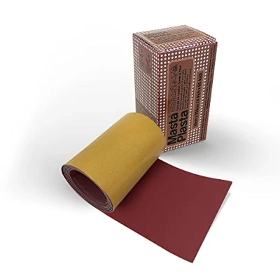 Image of MastaPlasta Original Self Adhesive Leather Repair Patch Tape Red 150 x 10 cm (60&quot; 4&quot;). Instant Upholstery Quality Scratch and Tear on a Roll for Sofas, Car Interiors, Bags, Vinyl &amp; More