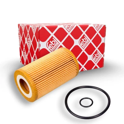 Image of 7701206705 Oil Filter FEBI BILSTEIN 27167 with gaskets Insert RENAULT: CLIO 2, Kangoo I Express,