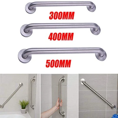 Image of Bathroom Grab Bar, Heavy Duty Stainless Steel Chromed Disability Handle Support Towel Hook Rail for Shower, Bath, Toilet, Wall Attachment (300)