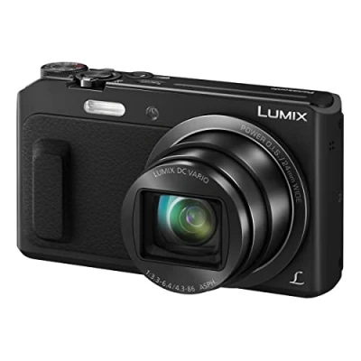 Image of Panasonic Lumix DMC TZ57 Digital Cameras 17.5 Megapixels Optical Zoom 20 x Black (Renewed)