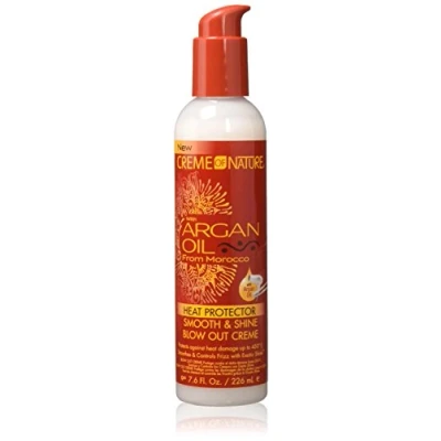 Image of CREME OF NATURE WITH ARGAN OIL HEAT PROTECTOR SMOOTH &amp; SHINE BLOW OUT