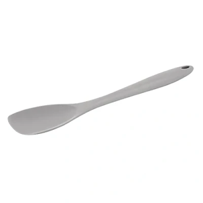 Image of Vogue Silicone High Heat Spoonula 28.5 cm, Grey, Size: 36(H)x285(L)x45(W)mm, Resistant up to 260C, Stain Resistant, Does Not Damage Non Stick Coatings, DA528