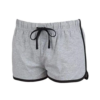 Image of Skinnifit Women&#039;s Retro Shorts, heather grey/black, L
