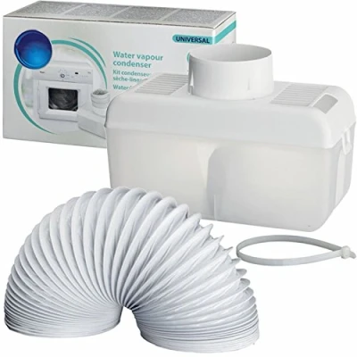 Image of SPARES2GO Condenser Vent Hose Kit Box for Whirlpool Vented Tumble Dryer
