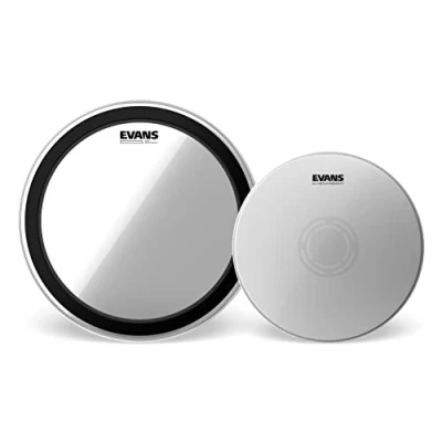 Image of Evans EMAD Heavyweight Knockout Pack, 22 Batter with 14&quot; Snare (2pc) Includes Bass Drumhead and Extreme Durability Sensitive Response