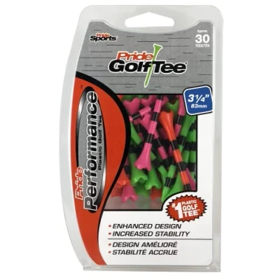 Image of Pride Performance 3 1/4&quot; Striped Golf Tee, 30 Count