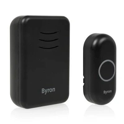 Image of Byron Wireless Portable Doorbell Set 150 m Range 16 Melodies DBY 22351BS