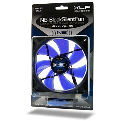 Image of (((noiseblocker))) BlackSilentFan XL P 120 x 25 mm 4Pin (PWM) 2000 rpm 31 dbA 128 m3/h