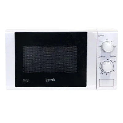 Image of Igenix IG2071 Solo Manual Microwave, 5 Power Levels and Defrost Function, 30 Minute Timer, 700 W, 20 Litre, White