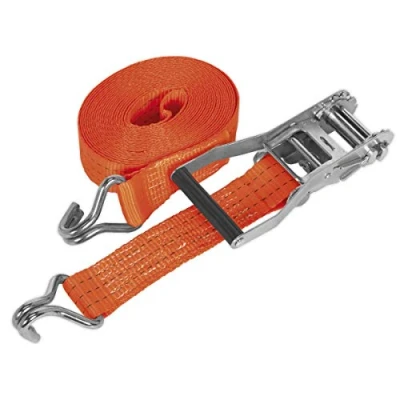 Image of Sealey Ratchet Tie Down 50mm x 8m Polyester Webbing 3000kg Breaking Strength