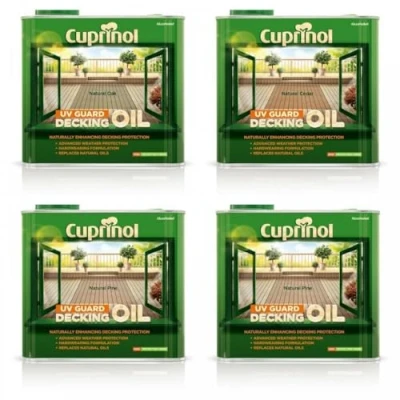 Image of Cuprinol UV Guard Decking Oil Walnut 2.5 Litre