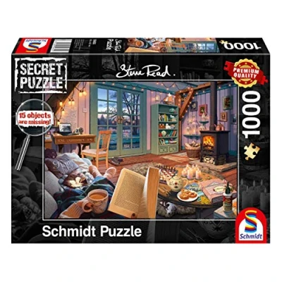 Image of Schmidt 59665 Spiele 59655 in The Holiday Home, 1000 Piece Secret Puzzle, Colourful, One Size