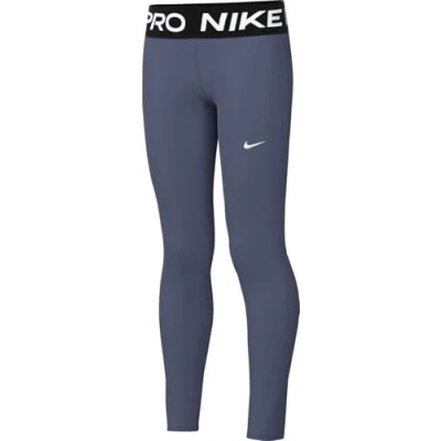 Image of Nike Performance Leggings Unisex Trousers, Size: 6 8y, Diffused blue/black/white
