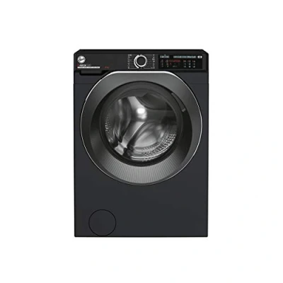 Image of Hoover H WASH 500 10kg Freestanding Washing Machine, 1400 RPM, A Rated, ECO‑Power Inverter Motor, hOn App, 60 Programmes, Care Dose, Power System, Black, 60x59x85 cm ‑ HW 410AMBCB/1 80