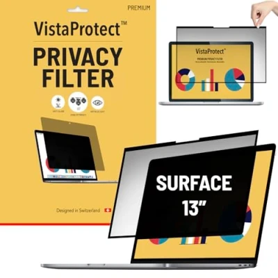 Image of VistaProtect Premium Privacy Filter &amp; Anti Blue Light Screen Protector for Microsoft Surface X Pro 8 9 (13&quot; inches)
