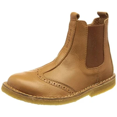 Image of Bisgaard Unisex Kids Nori Chelsea Boots, Brown (Cognac 500), 26 EU