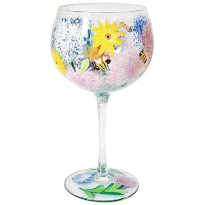 Image of Lesser &amp; Pavey Alliums Bees Gin Glass Lovely Gift for Women Men Designed by Lynsey Johnstone Luxury Wine Every Occasions
