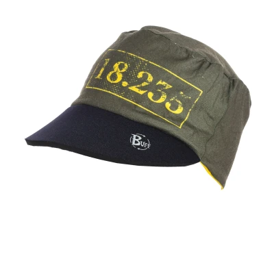 Image of Buff Childrens Unisex Reversible cap with rubber visor 113200 children Green One Size