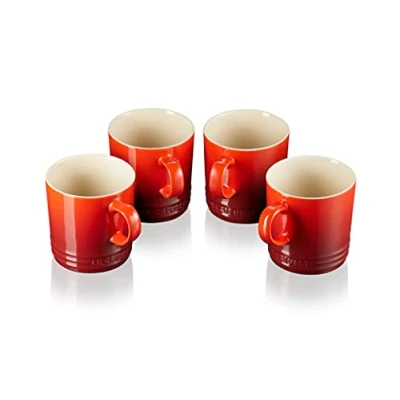 Image of Le Creuset Mugs Cerise 350 ml 4 Pieces