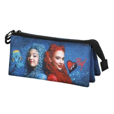 Image of Descendants Wickedly Triple Pencil Case, Multicolour, 23 x 11 cm