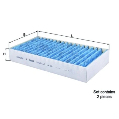 Image of 1648300218, A1648300218 Pollen filter MAHLE ORIGINAL LAO 295/S MERCEDES BENZ: ML Class, R GL