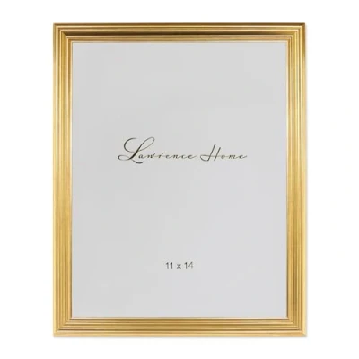 Image of Lawrence Frames 536211 11x14 Sutter Burnished Gold Picture Frame