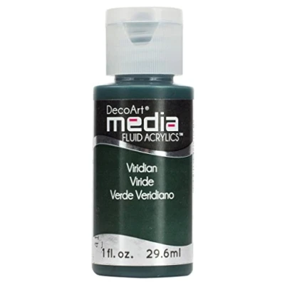 Image of DecoArt Media Paint, Acrylic, Viridian, 3 x 7.5 cm
