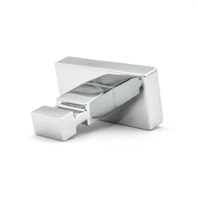 Image of INDA A1820ACR Lea Wall Coat Rack Brass Chrome, L.5 x D.6 H.3 cm