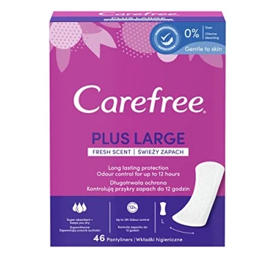 Image of Carefree Pantyliners Plus Large 46 Pieces