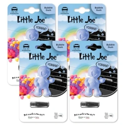Image of Little Joe Thumbs Up Car Air Freshener, 45 Day Long Lasting Fragrance, Scented Vent Clip for Interior Home &amp; Office 4 Pack Bubblegum