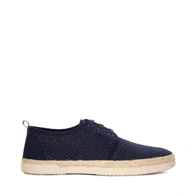 Image of Dune Mens Founder Casual Espadrille Shoes Size UK 8 Flat Heel Espadrilles Navy