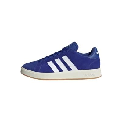 Image of adidas Grand Court Base 00s Shoes, Leather Upper, Blue
