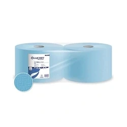Image of Lucart Professional Skytech Floorstand 3 Ply Paper Roll Blue (Pack 2)