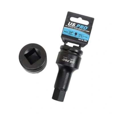Image of US PRO Tools H22 X 100MM 3/4&quot; DR Impact Hex Bit Socket 3994
