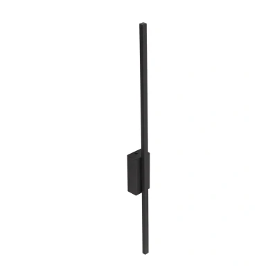 Image of TK Lighting LED wall light Flash, black, height 79 cm, metal 1 bulb